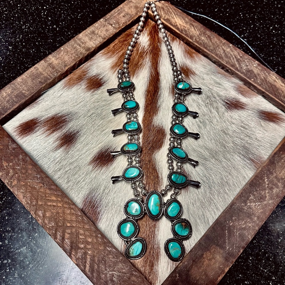 Squash blossom necklace